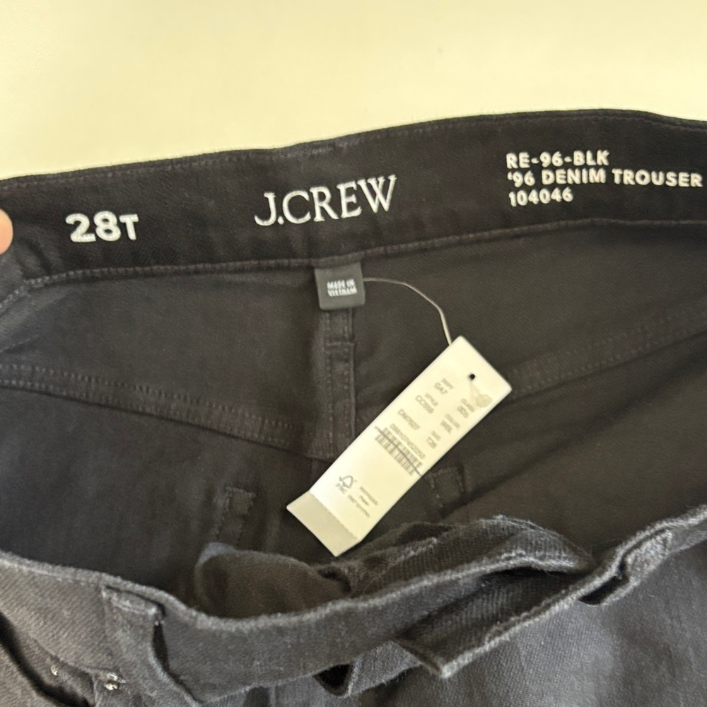 J. Crew Black Wide-Leg Jeans T28 - Picture 4 of 7